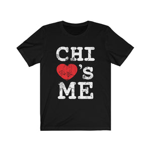 Chi Loves Me Signature Unisex Jersey Short Sleeve Black Tee