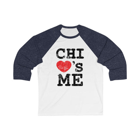Image of New Signature Chi Loves Me Unisex 3/4 Sleeve Baseball Tee