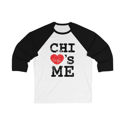Image of New Signature Chi Loves Me Unisex 3/4 Sleeve Baseball Tee