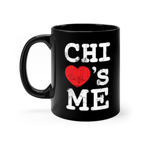 Signature Chi Loves Me Black mug 11oz